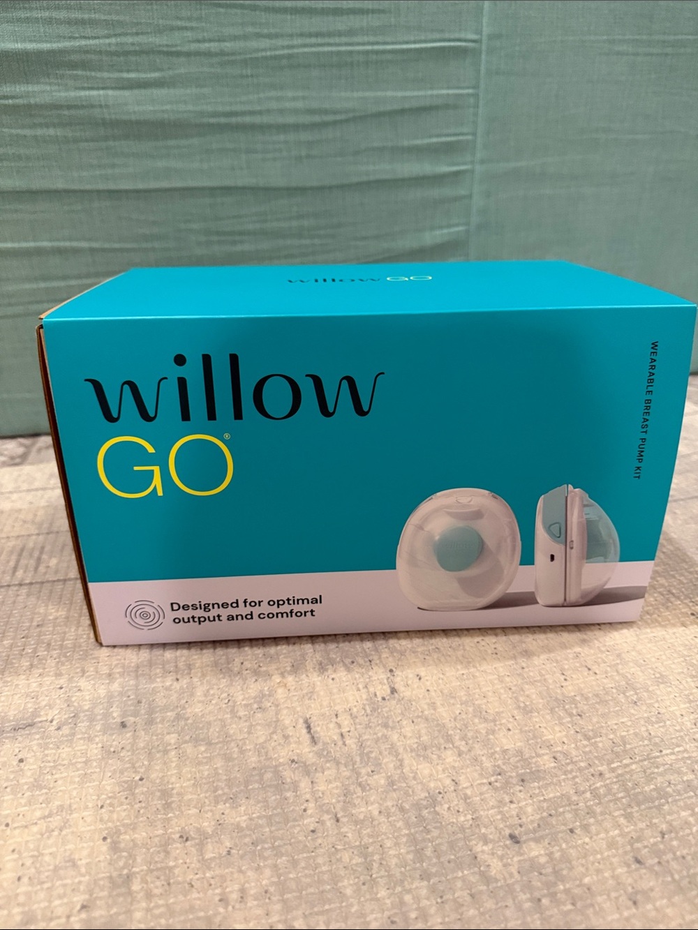 Willow GO Breast Pump Kit - Teal and White